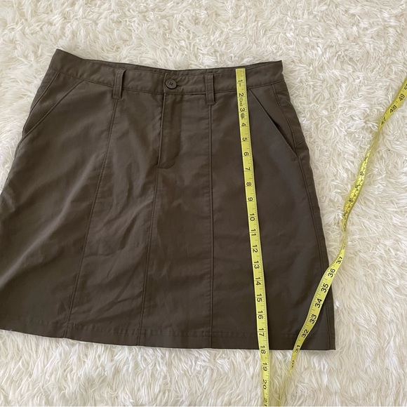 Patagonia nylon blend hiking skort lightweight pockets brown outdoors athletic 6 - Picture 4 of 8